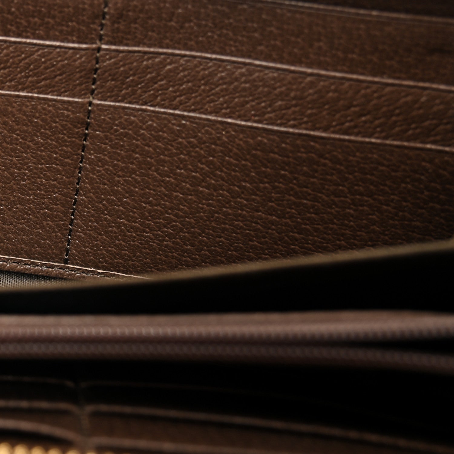 Gucci GG Supreme Monogram Web Ophidia Zip Around Wallet Brown 6 of 8
