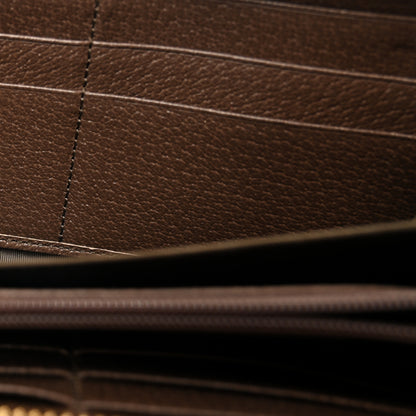Gucci GG Supreme Monogram Web Ophidia Zip Around Wallet Brown 6 of 8