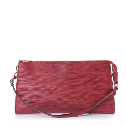 Louis Vuitton Epi Pochette Accessories 24 Castillan Red 1 of 8