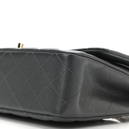 Chanel Caviar Quilted Medium Double Flap Dark Grey 10 of 11