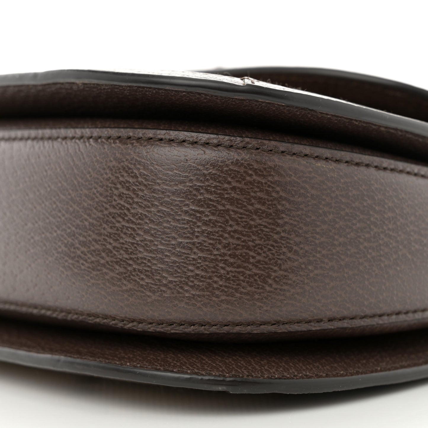 Monogram Jumbo GG Textured Dollar Calfskin Web Small Bamboo 1947 Top Handle Bag Camel Ebony New Acero