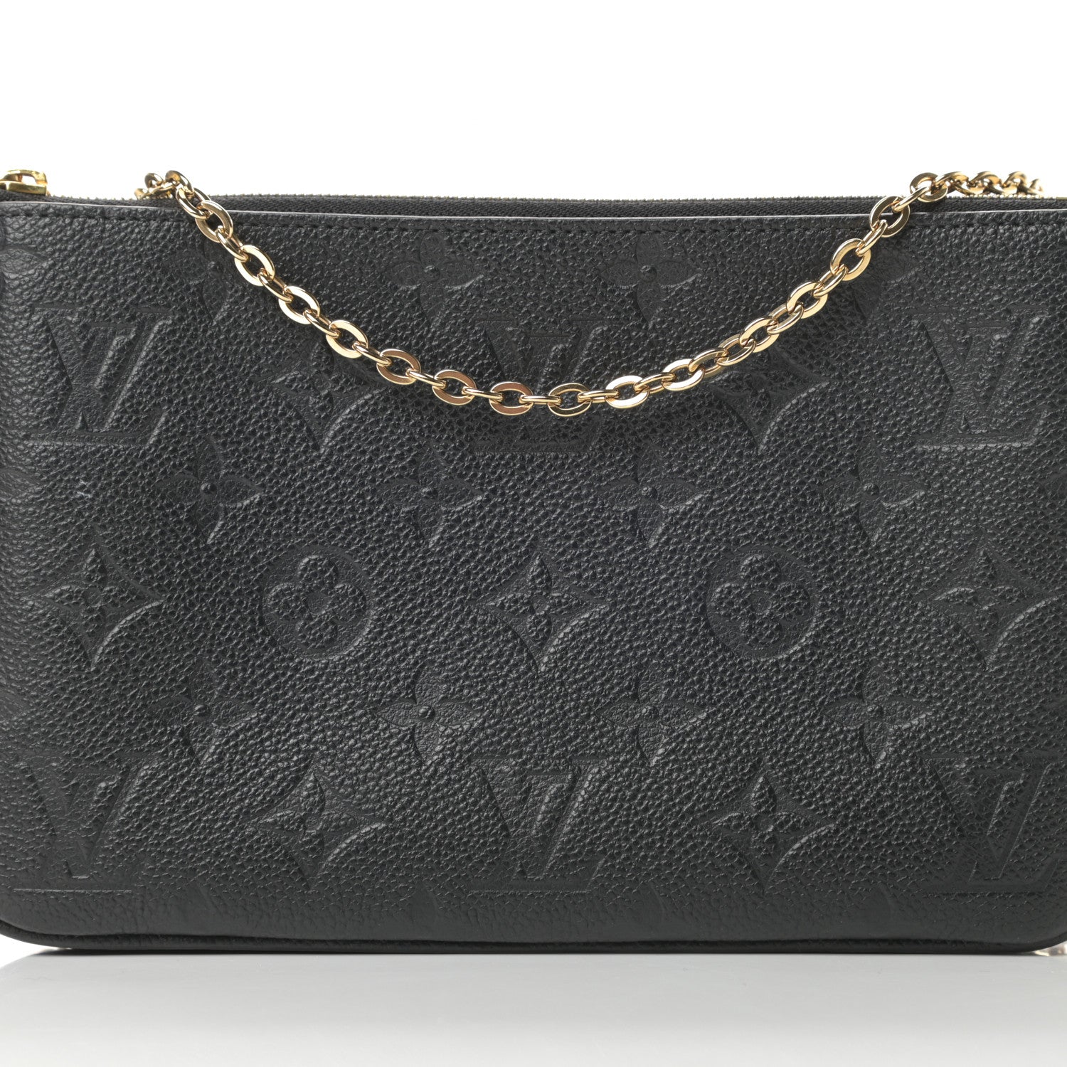 Louis Vuitton Empreinte Double Zip Pochette Black 9 of 14