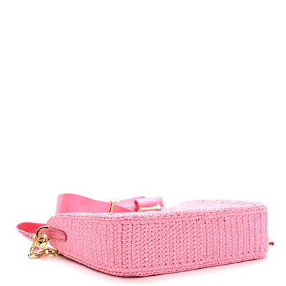 Prada Yarn Raffia Effect Crochet Re-Edition 2005 Shoulder Bag Petalo 4 of 9