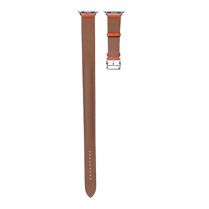 Hermes Epsom 40mm Apple Watch Double Tour Band Orange 2 of 4