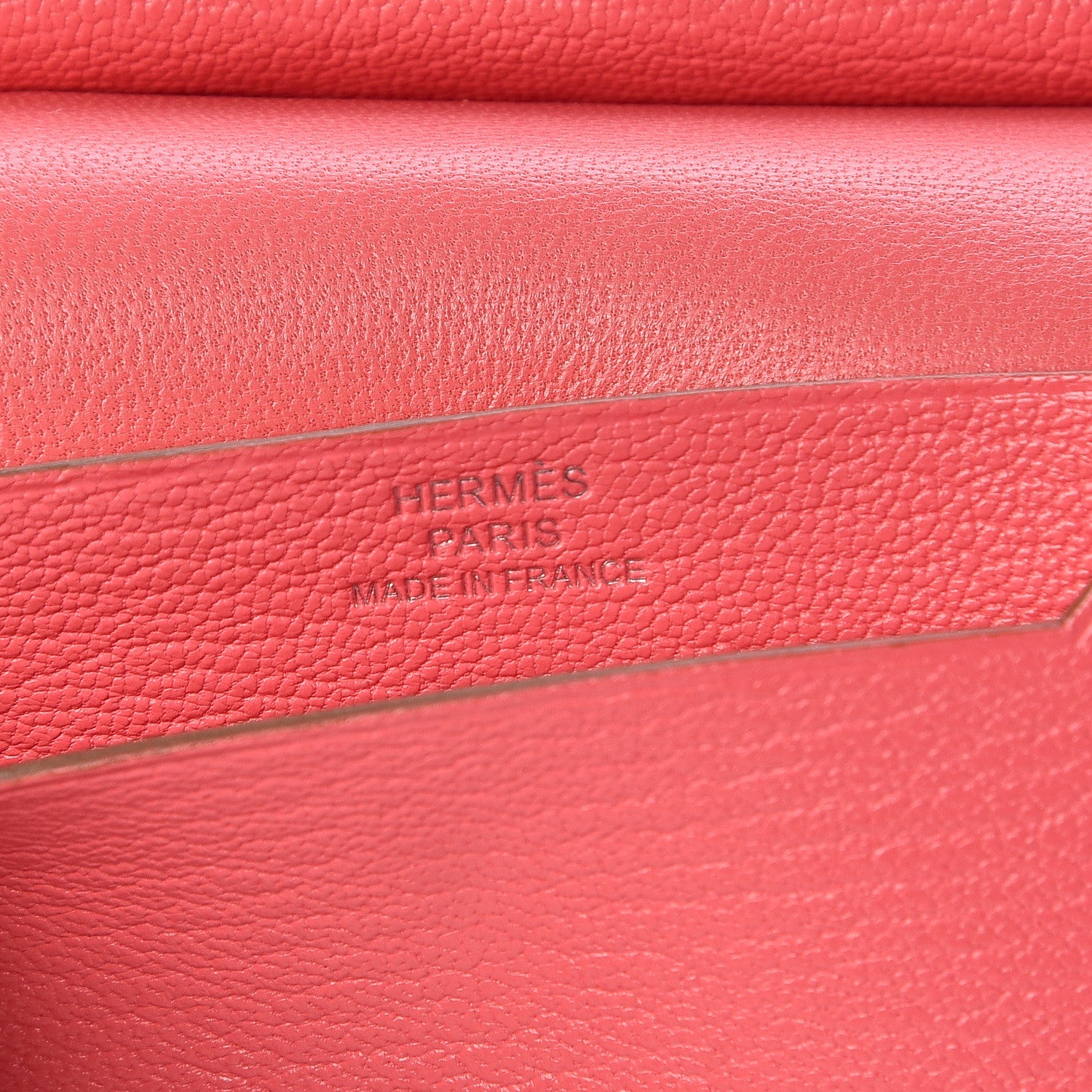 Hermes Chevre Mysore Mini Bearn Wallet Rose Lipstick 6 of 8