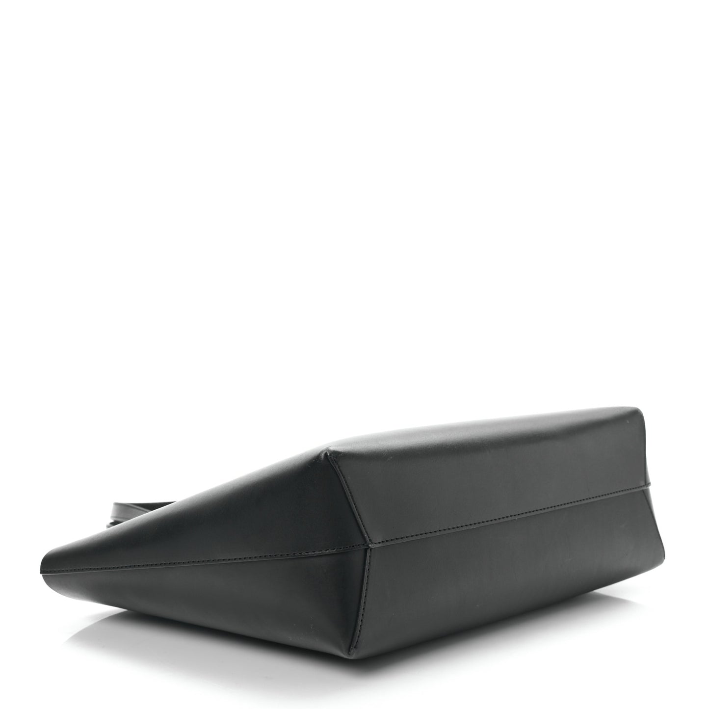 Calfskin Large Shopping Tote Black Flamma