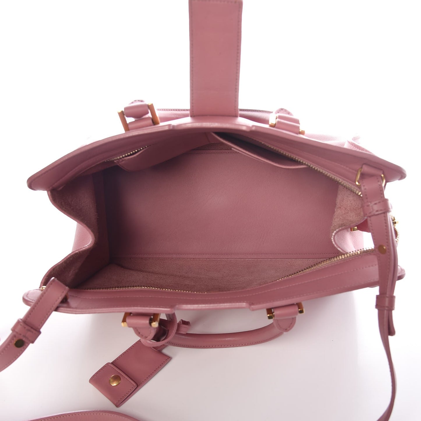 Calfskin Small Classic Y Cabas Vieux Rose