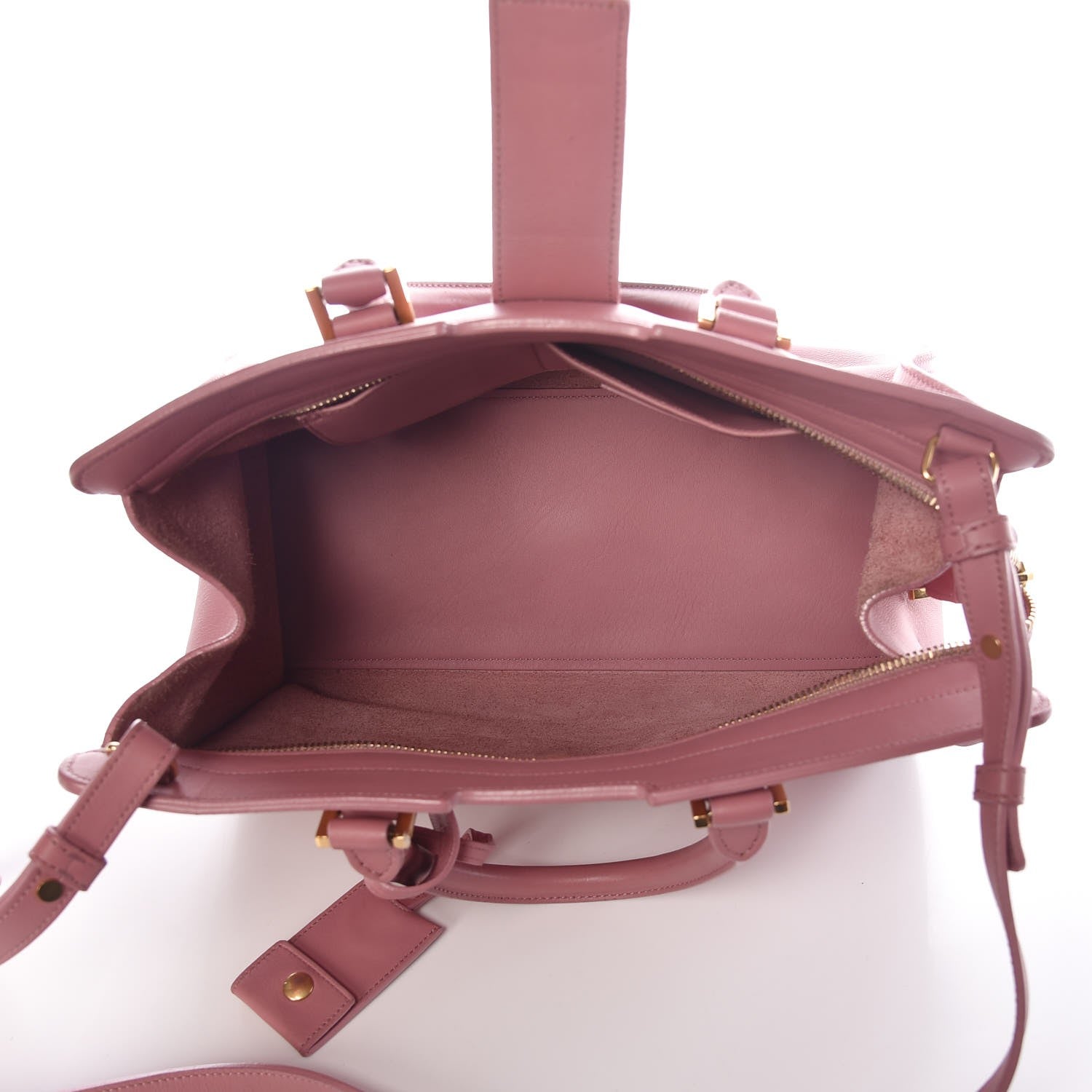 Saint Laurent Calfskin Small Classic Y Cabas Vieux Rose 5 of 14
