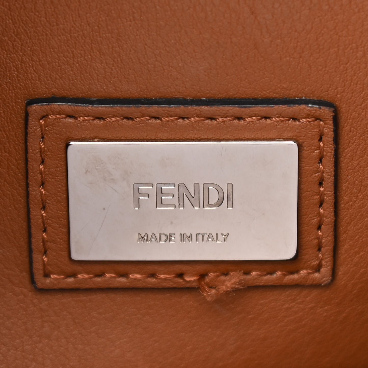 Calfskin Lace Up Medium Peekaboo Iconic Satchel Cognac