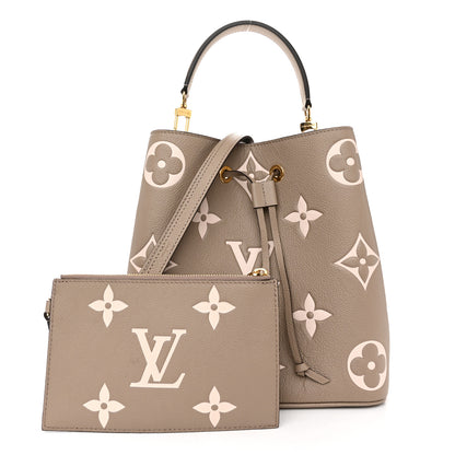 Louis Vuitton Empreinte Monogram Giant Neonoe MM Tourterelle Creme 3 of 10