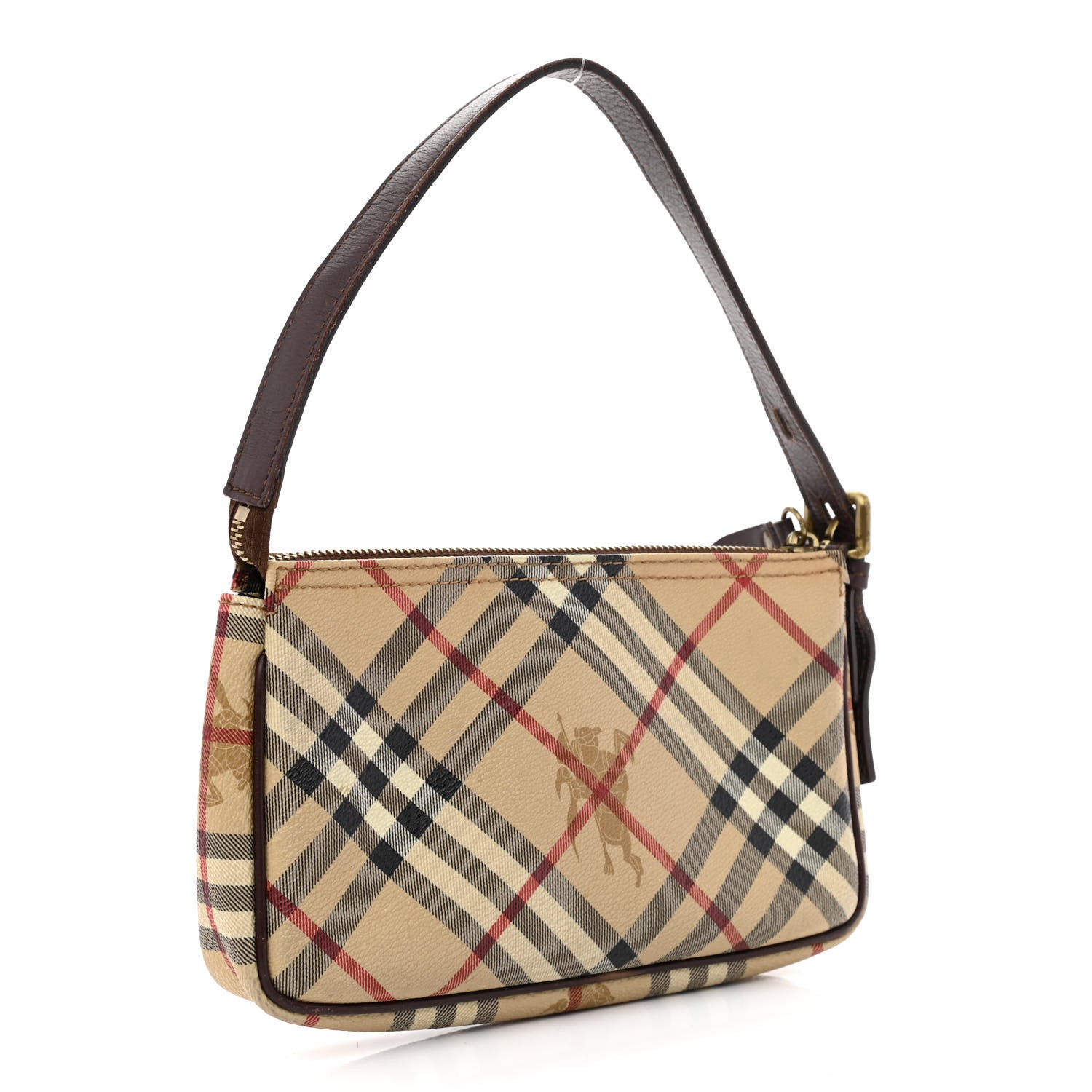 Burberry Haymarket Check Pochette Tan 3 of 12