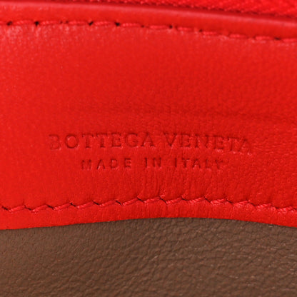 Bottega Veneta Nappa Intrecciato Wristlet Zip Wallet Red 9 of 12