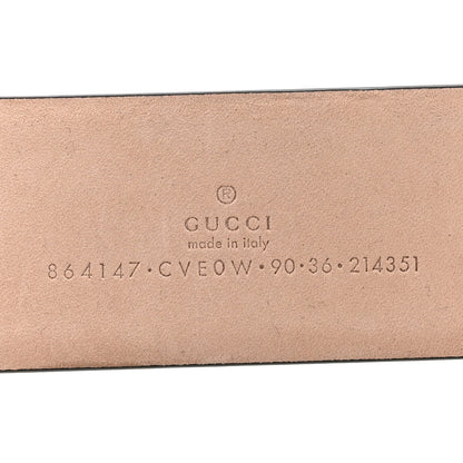Gucci Calfskin Horsebit 1955 Belt 90 36 Black 3 of 5