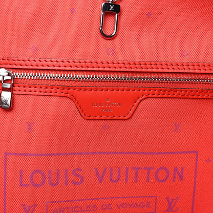 Louis Vuitton Monogram Escale Neverfull MM Rouge 6 of 11