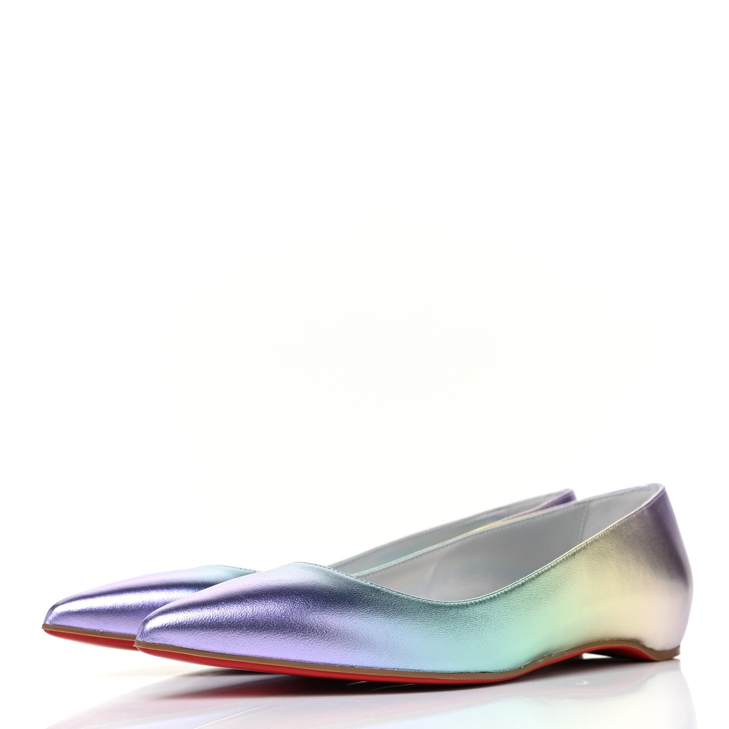 Christian Louboutin Iridescent Nappa Kate Flats 36 Multicolor 3 of 8