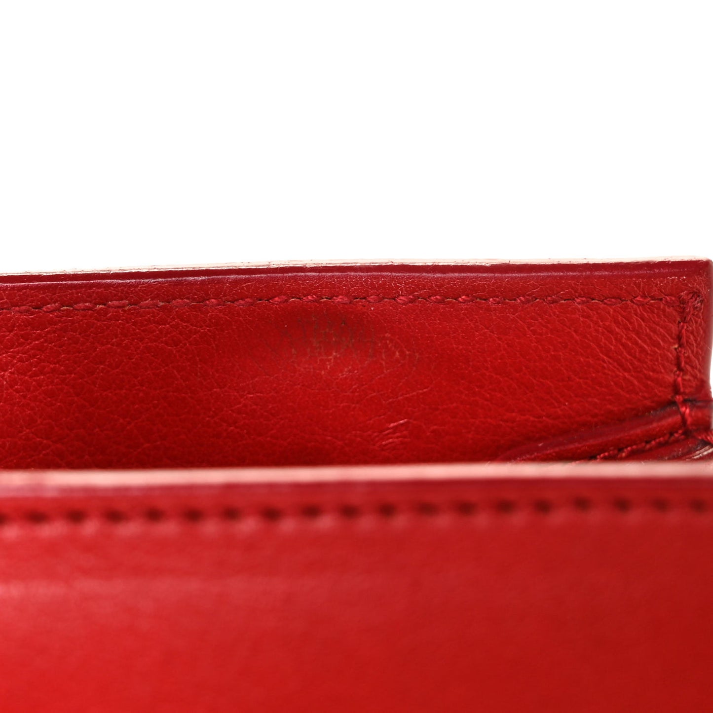 Calfskin Nano Sac De Jour Lipstick Red