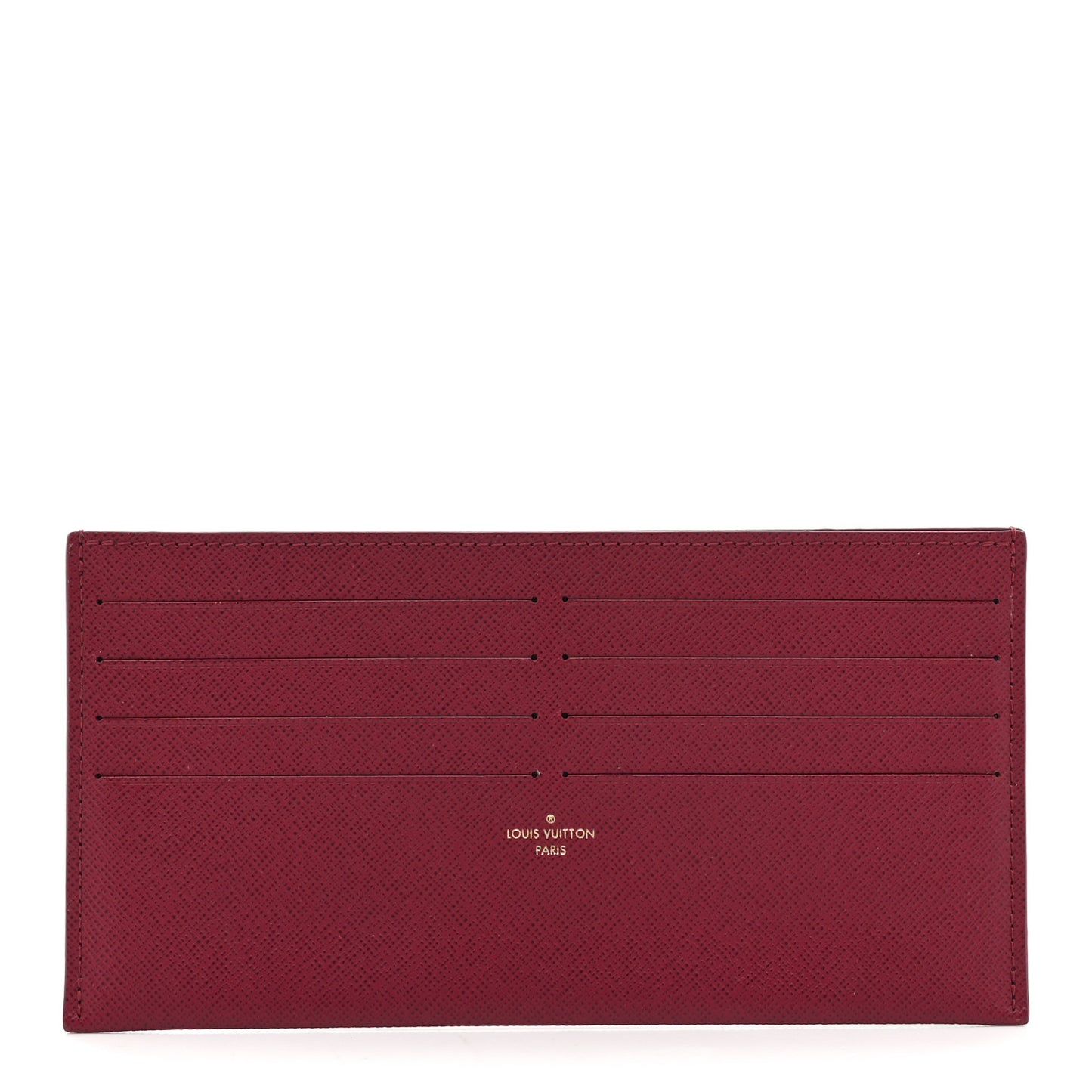 Calfskin Felicie Card Holder Insert Fuchsia