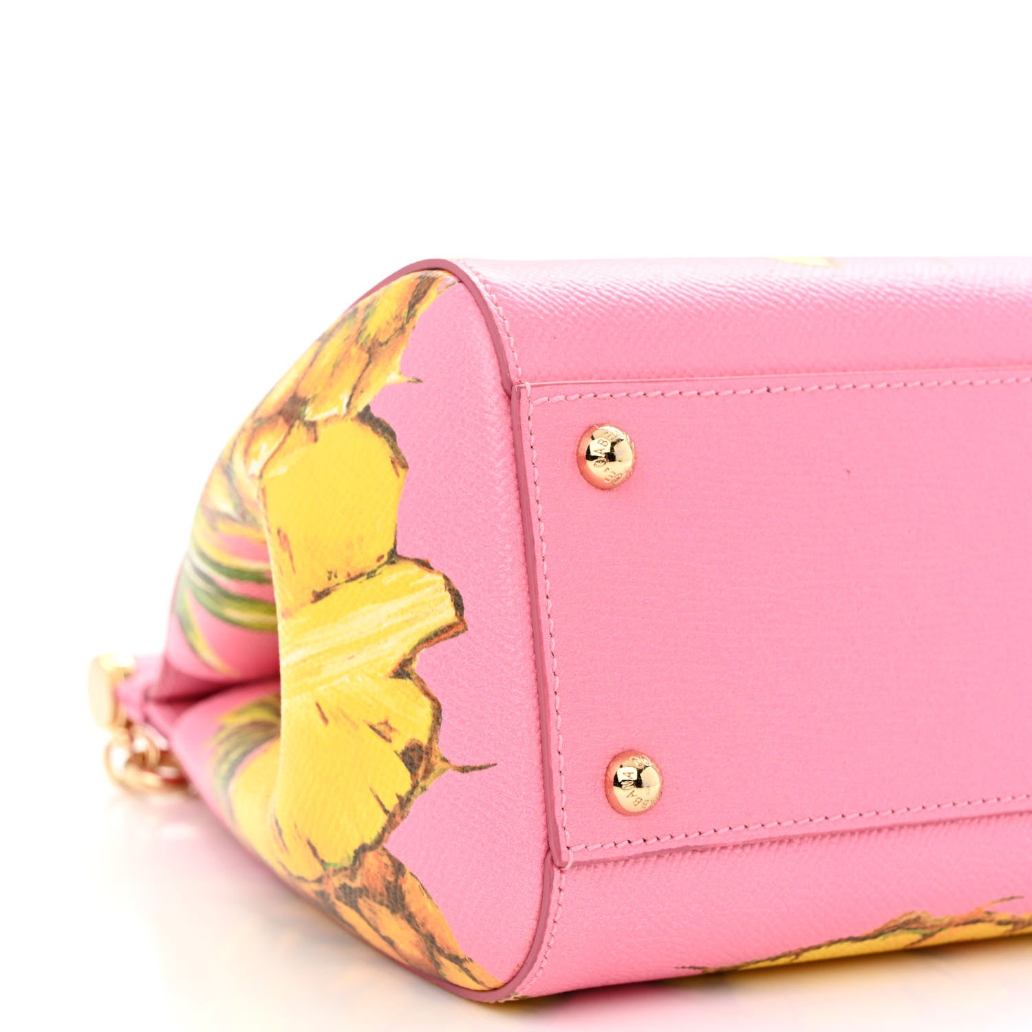 Dolce & Gabbana Dauphine Pineapple Print Small Miss Sicily Satchel Rosa 11 of 12