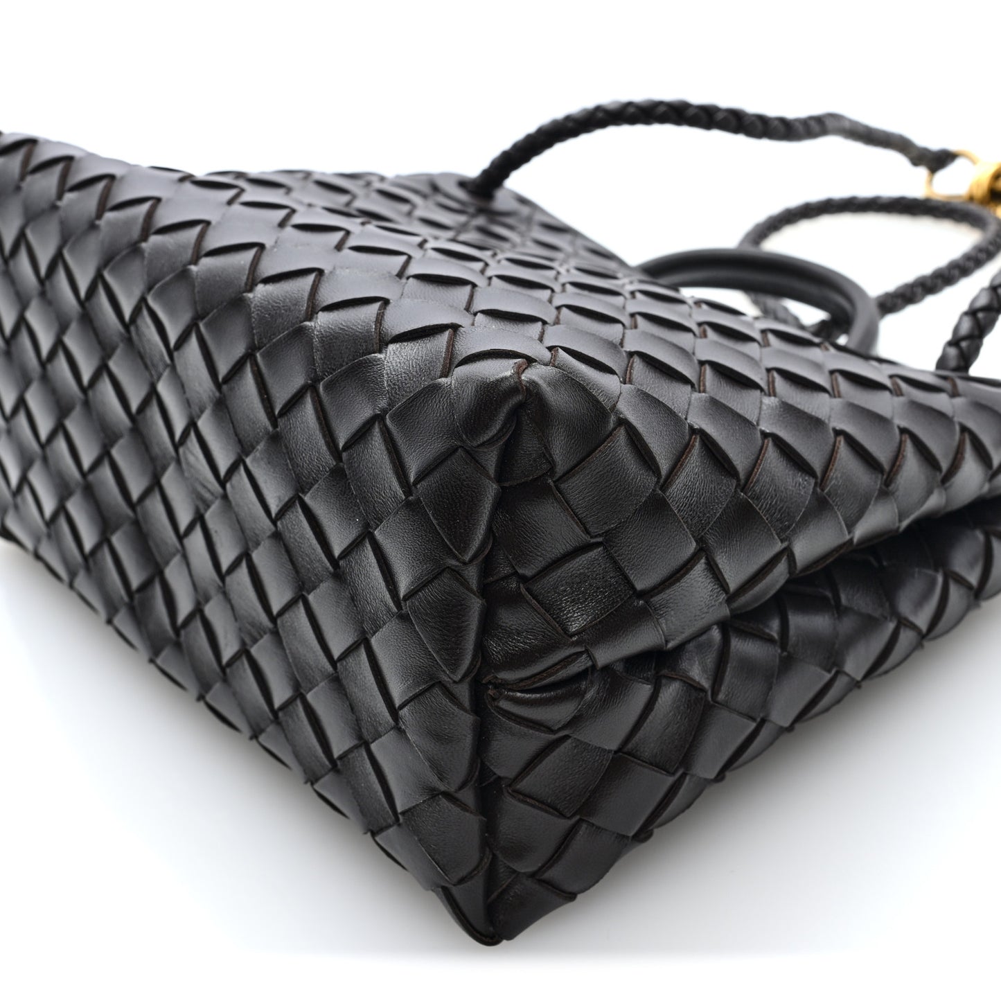 Nappa Intrecciato Small Andiamo Shoulder Bag Fondant