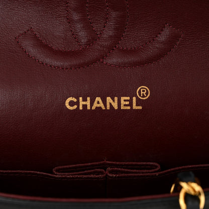 Chanel Lambskin Quilted Medium Double Flap Black 6 of 13