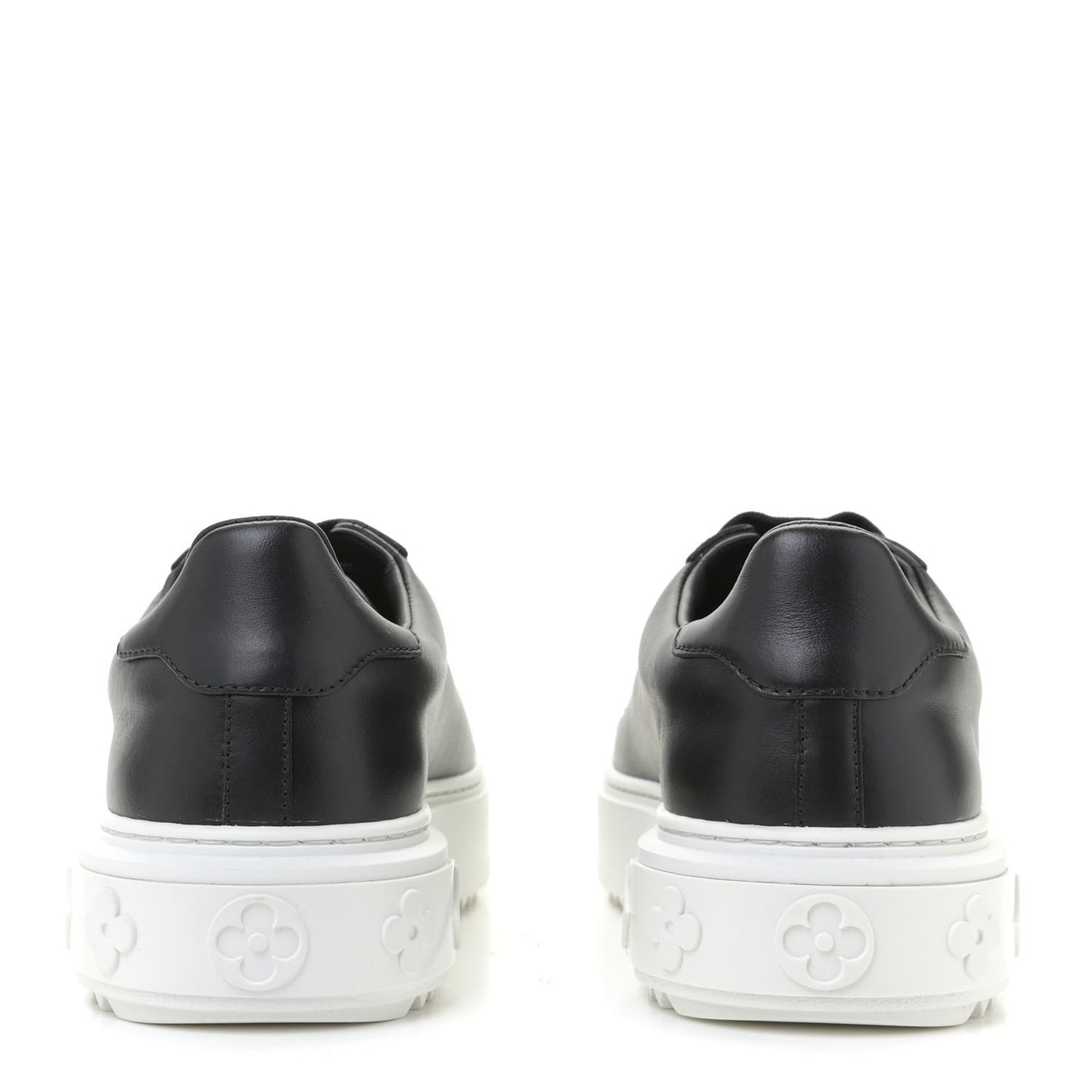 Calfskin Time Out Sneakers 37.5 Black