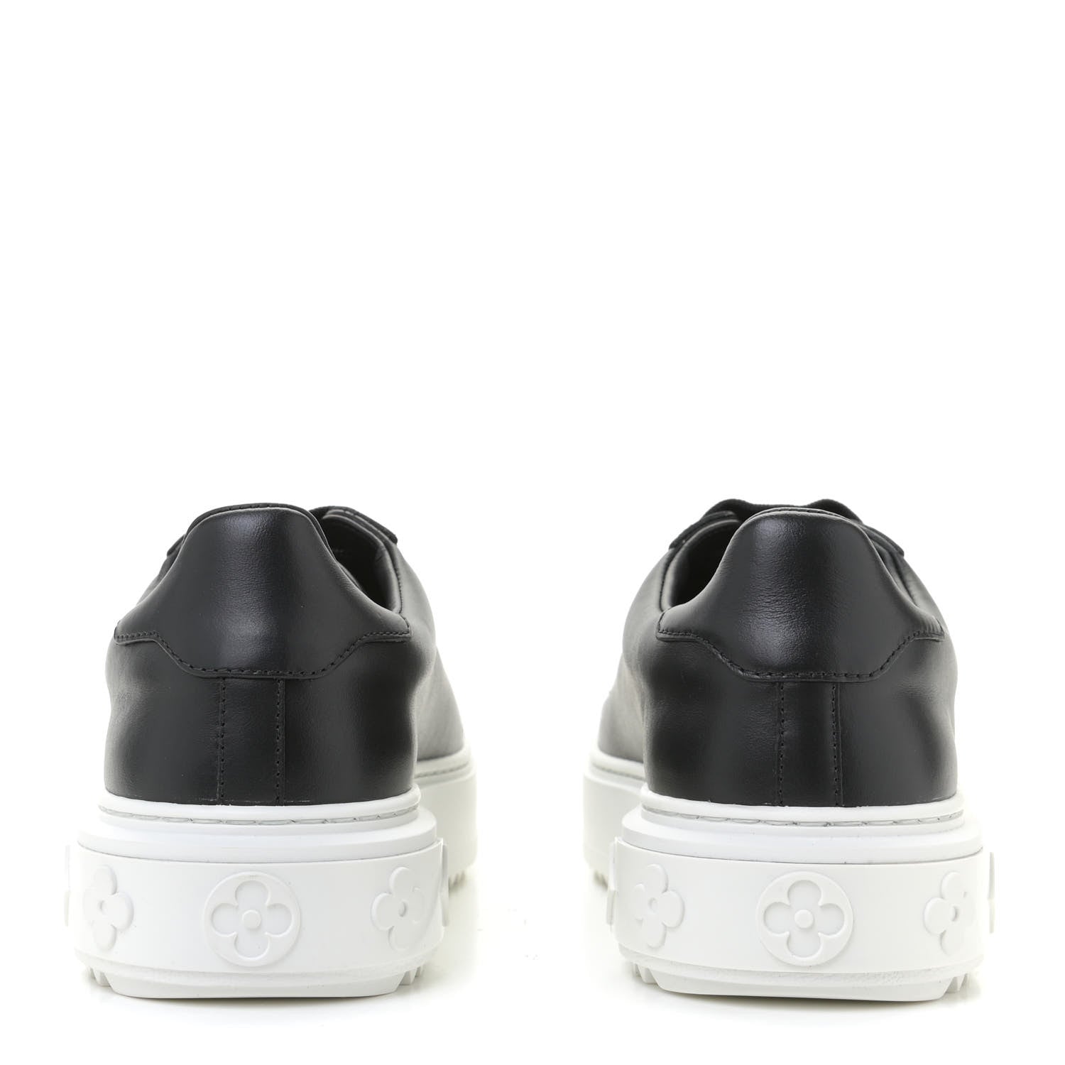Louis Vuitton Calfskin Time Out Sneakers 37.5 Black 5 of 10