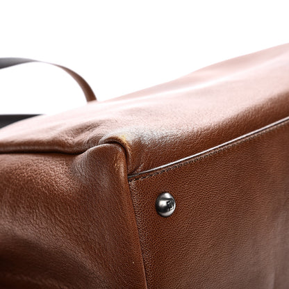 Fendi Goatskin Zucca Large Peekaboo Iconic Satchel Cuoio Tobacco Moro 13 of 16