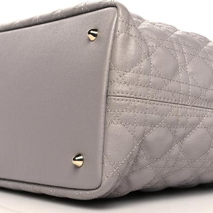 Christian Dior Coated Canvas Cannage Medium Panarea Tote Taupe 9 of 10