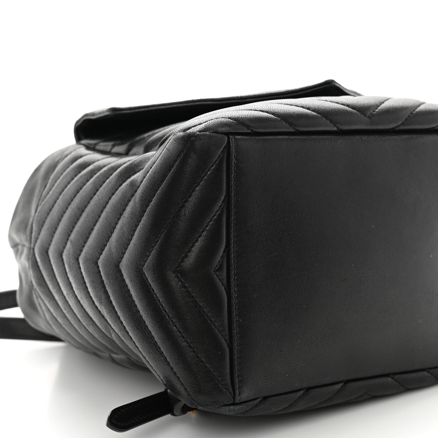 Saint Laurent Lambskin Matelasse Monogram Joe Backpack Black 9 of 12
