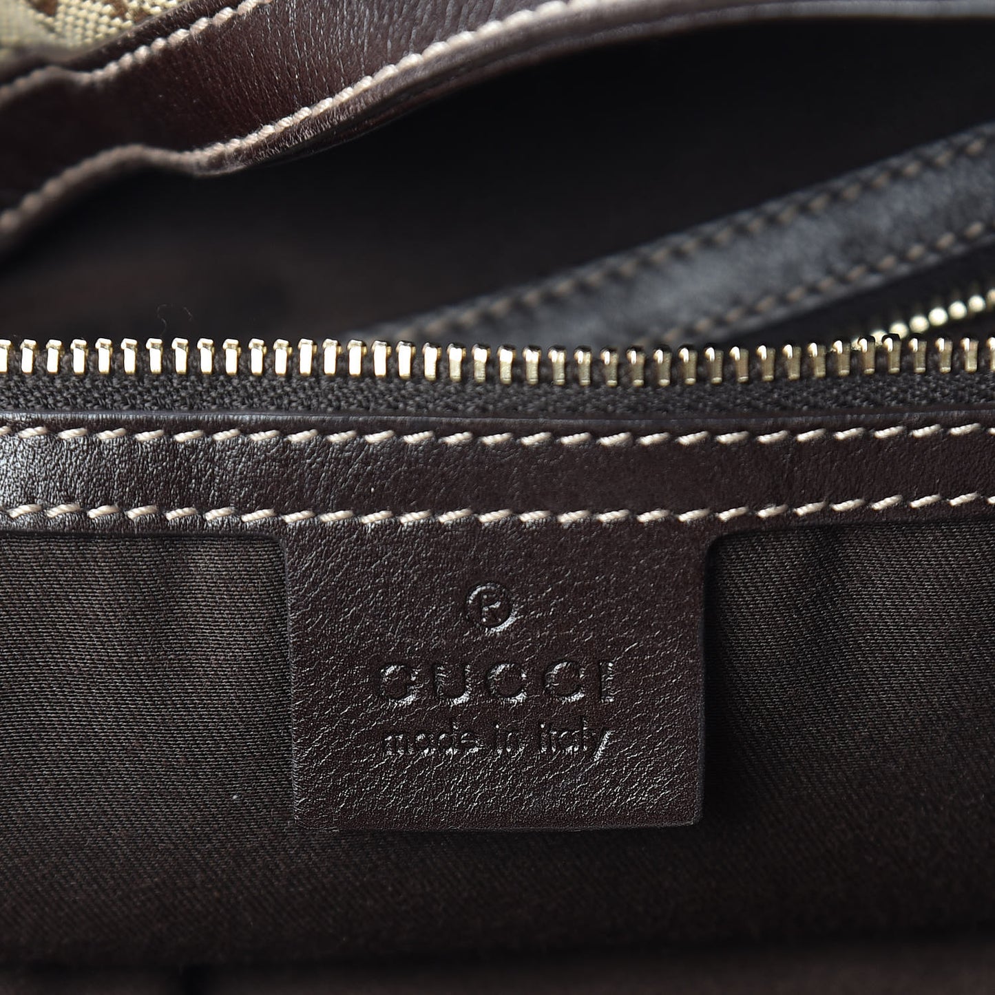 Monogram Large Wave Hobo Dark Brown