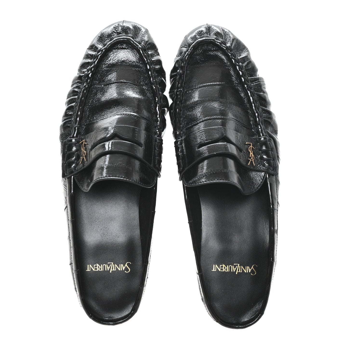 Radiance Calfskin Le Loafer Penny Slippers 40 Black