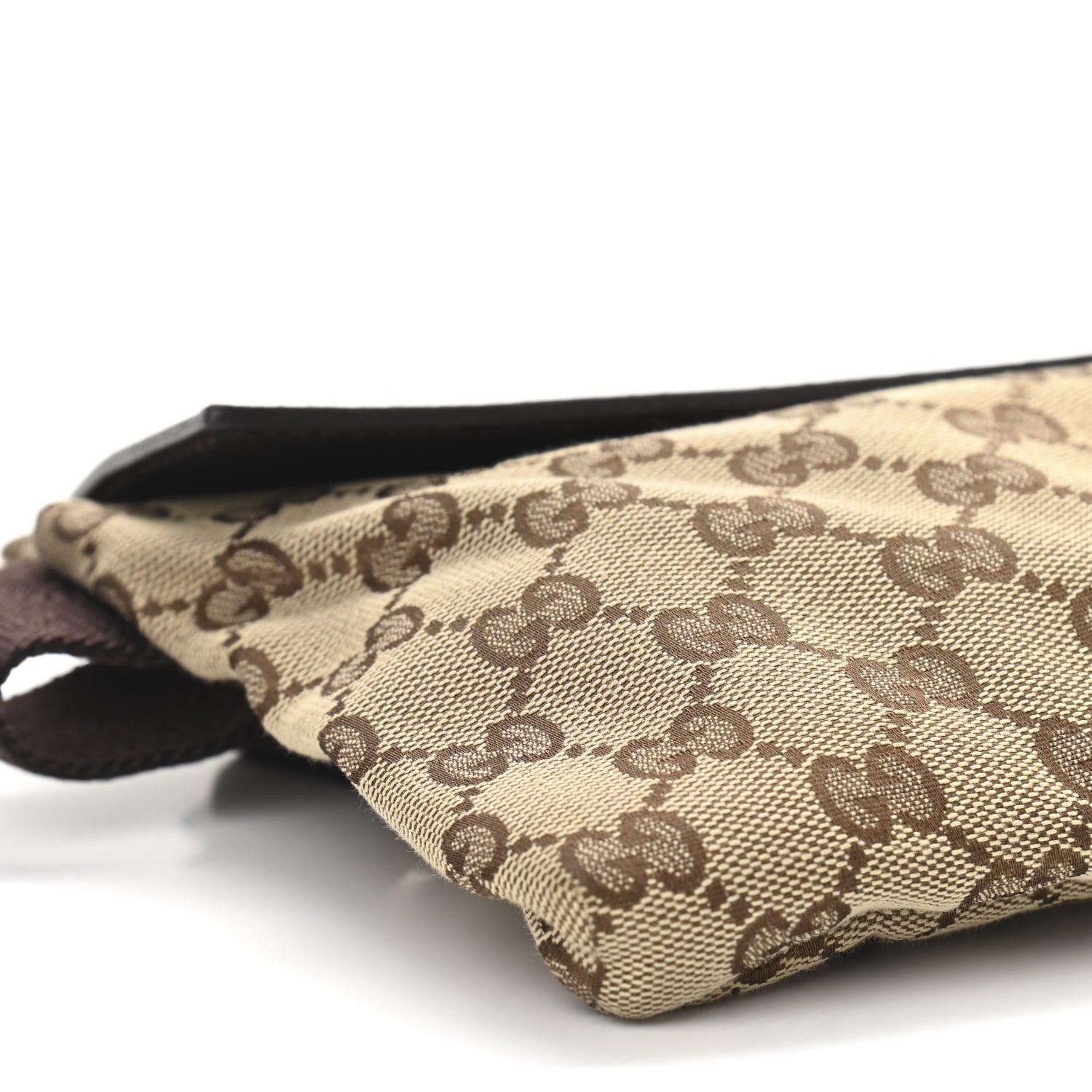 Gucci GG Monogram Double Pocket Belt Bag Dark Brown 9 of 10