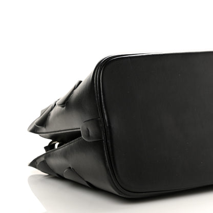 Prada Vitello Intreccio Tress Handbag Black 7 of 10