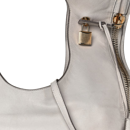 Tom Ford Ramskin Small Alix Padlock Zip Shoulder Bag White 8 of 17