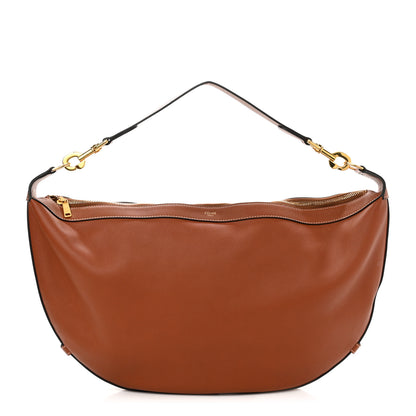 Celine Supple Calfskin Medium Strap Leandre Shoulder Bag Brown 1 of 9