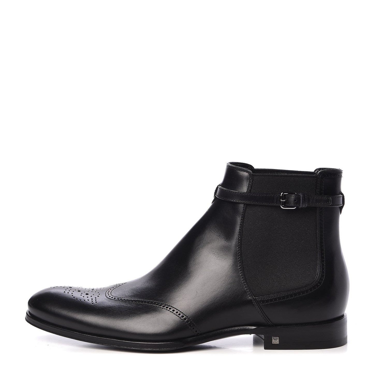Calfskin Chelsea Ankle Boots 8 Black