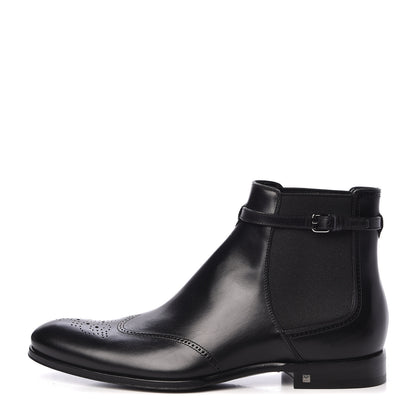 Louis Vuitton Calfskin Chelsea Ankle Boots 8 Black 1 of 8