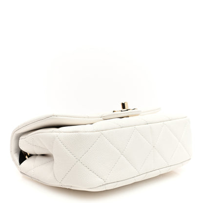 Chanel Caviar Quilted Funky Match Mini Flap White 4 of 10