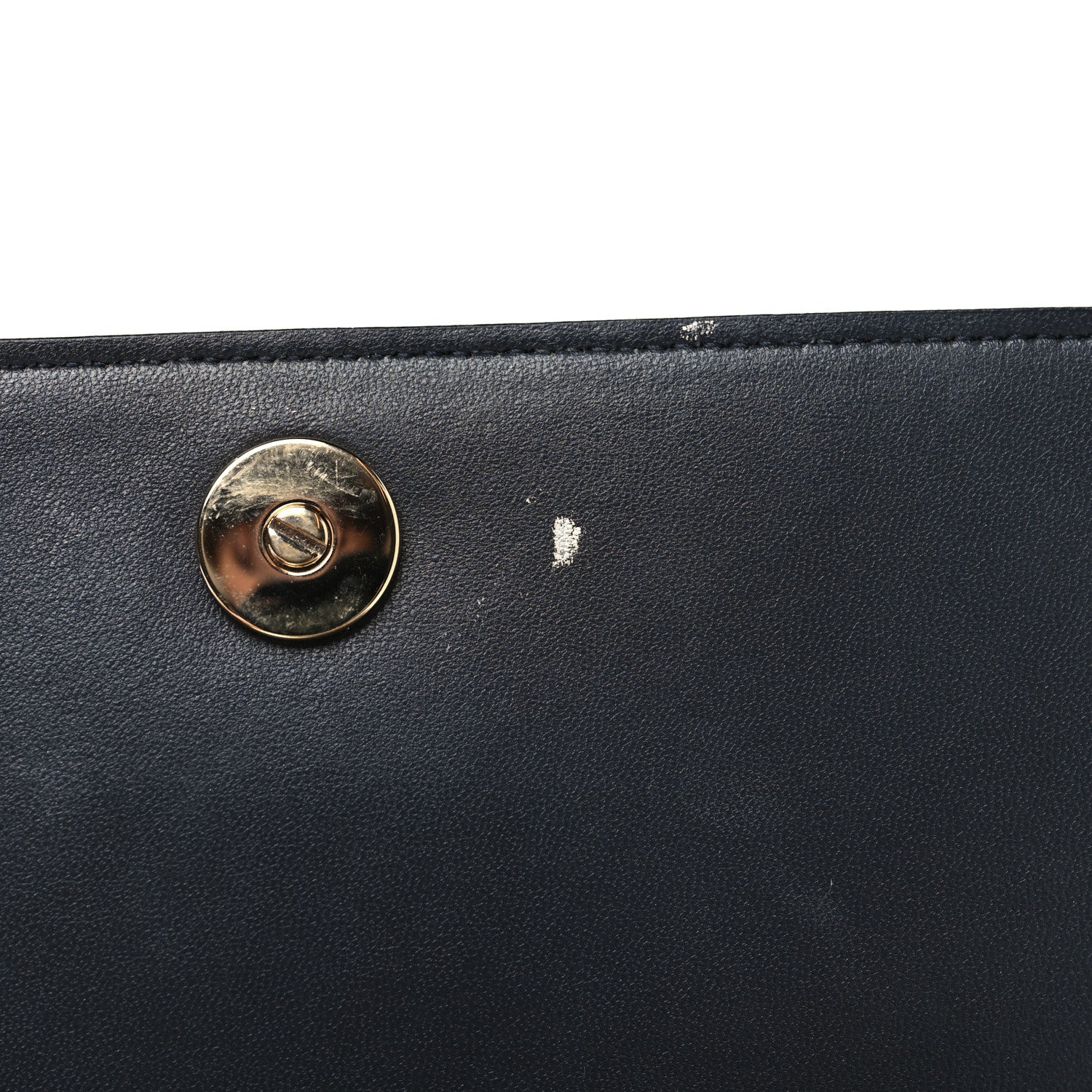 Christian Dior Metallic Patent Micro-Cannage Diorama Wallet on Chain Pouch Gold 9 of 10