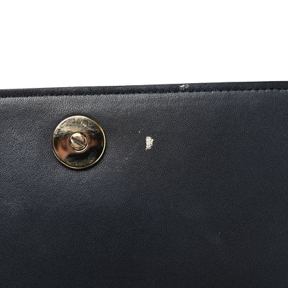 Christian Dior Metallic Patent Micro-Cannage Diorama Wallet on Chain Pouch Gold 9 of 10