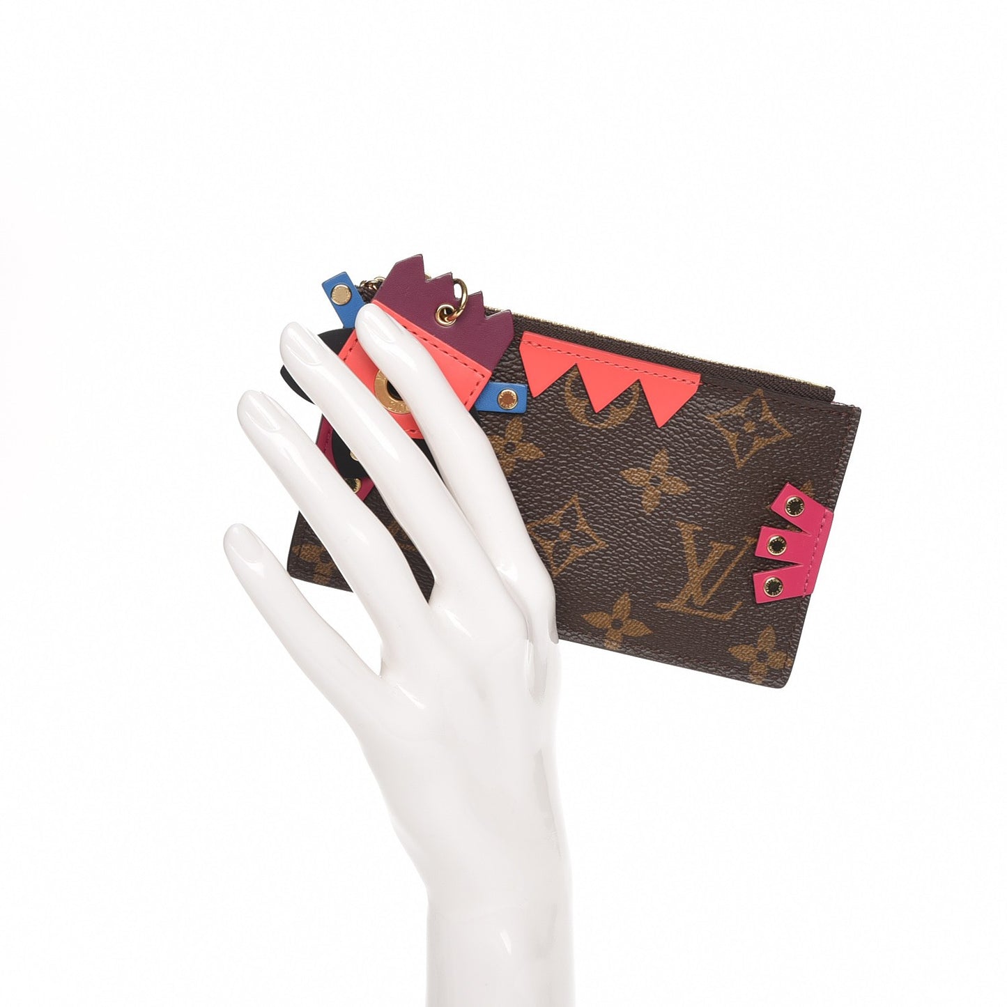 Monogram Totem Key Pouch Flamingo
