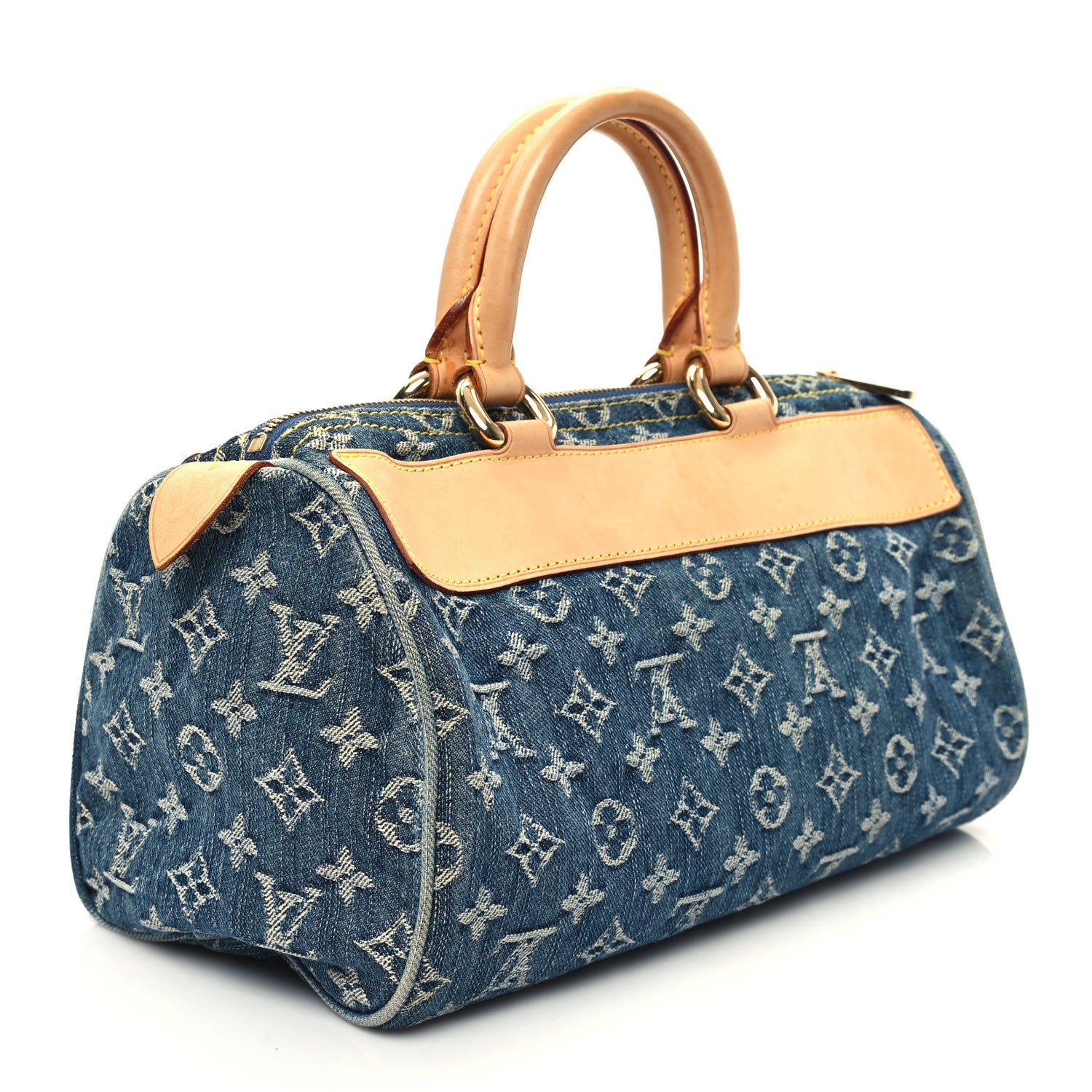 Louis Vuitton Monogram Denim Neo Speedy Blue 3 of 13