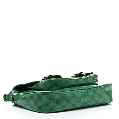 Gucci Monogram GG Childrens Messenger Bag Green 4 of 11