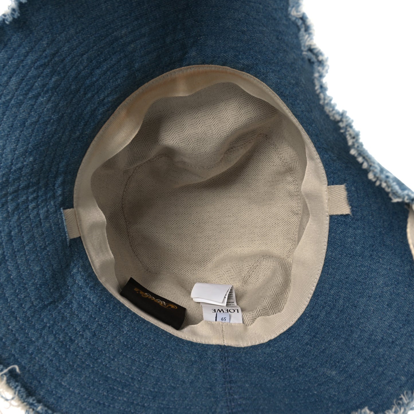 X PAULA'S IBIZA Denim Frayed Fisherman Bucket Hat 59 Blue