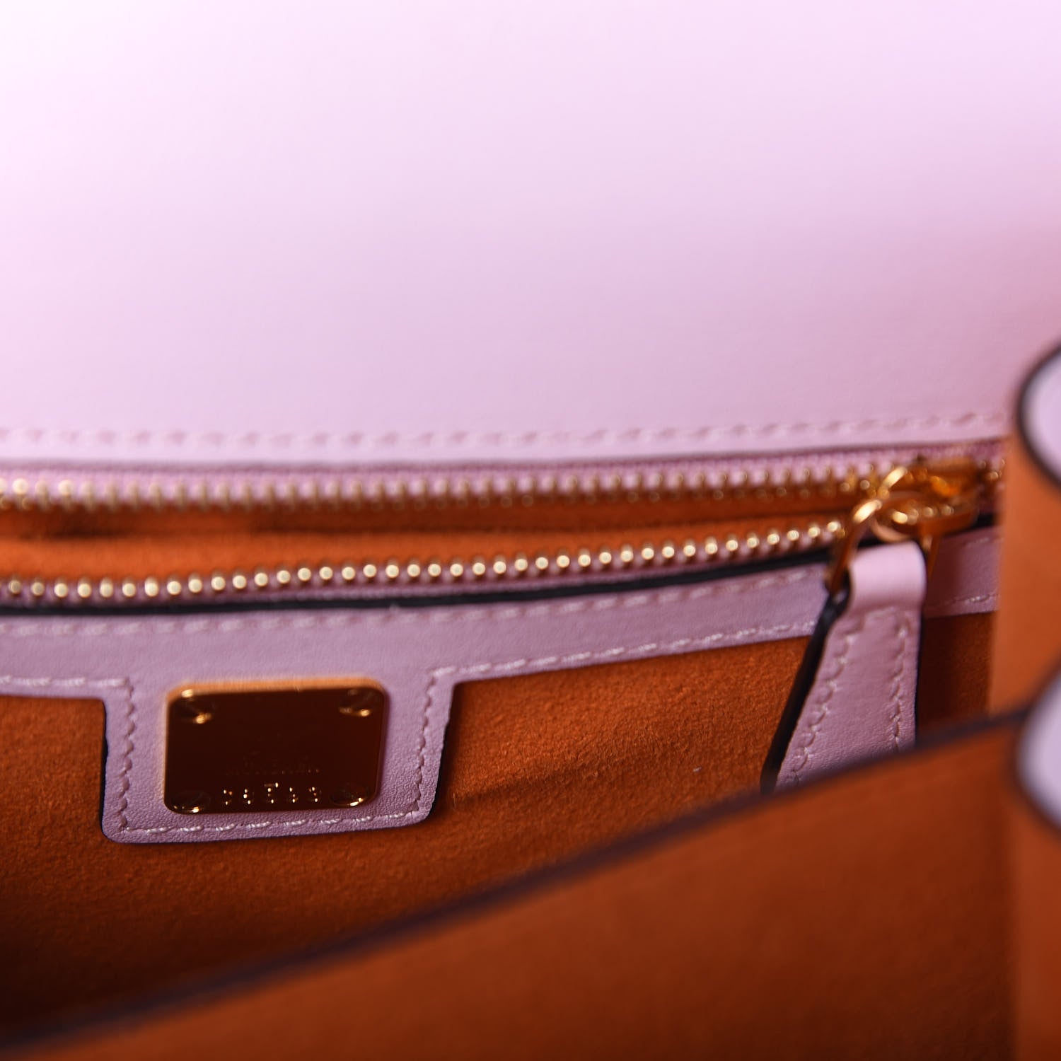 MCM Calfskin Patricia Crossbody Bag Prism Pink 8 of 10