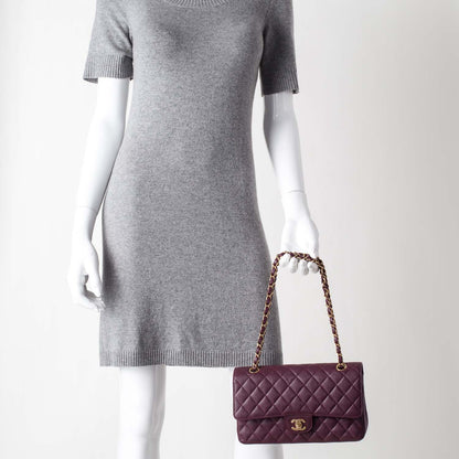 Chanel Caviar Medium Double Flap Plum 2 of 10