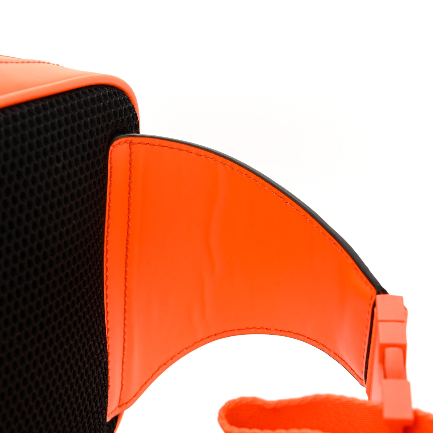 Gucci Rubber Effect Monogram GG Belt Bag New Orange Fluo 9 of 11