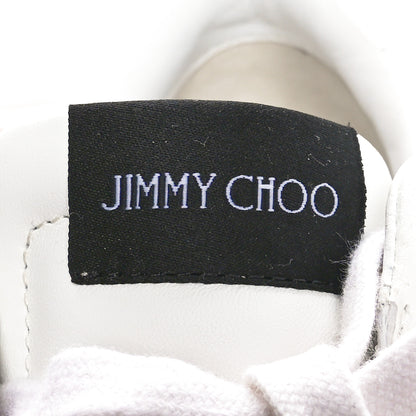 Jimmy Choo Calfskin Vinyl Striped Hawaii Flatform Sneakers 39.5 White Fuchsia 7 of 10