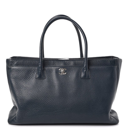Chanel Deerskin Cerf Executive Shopper Tote Dark Blue 1 of 10
