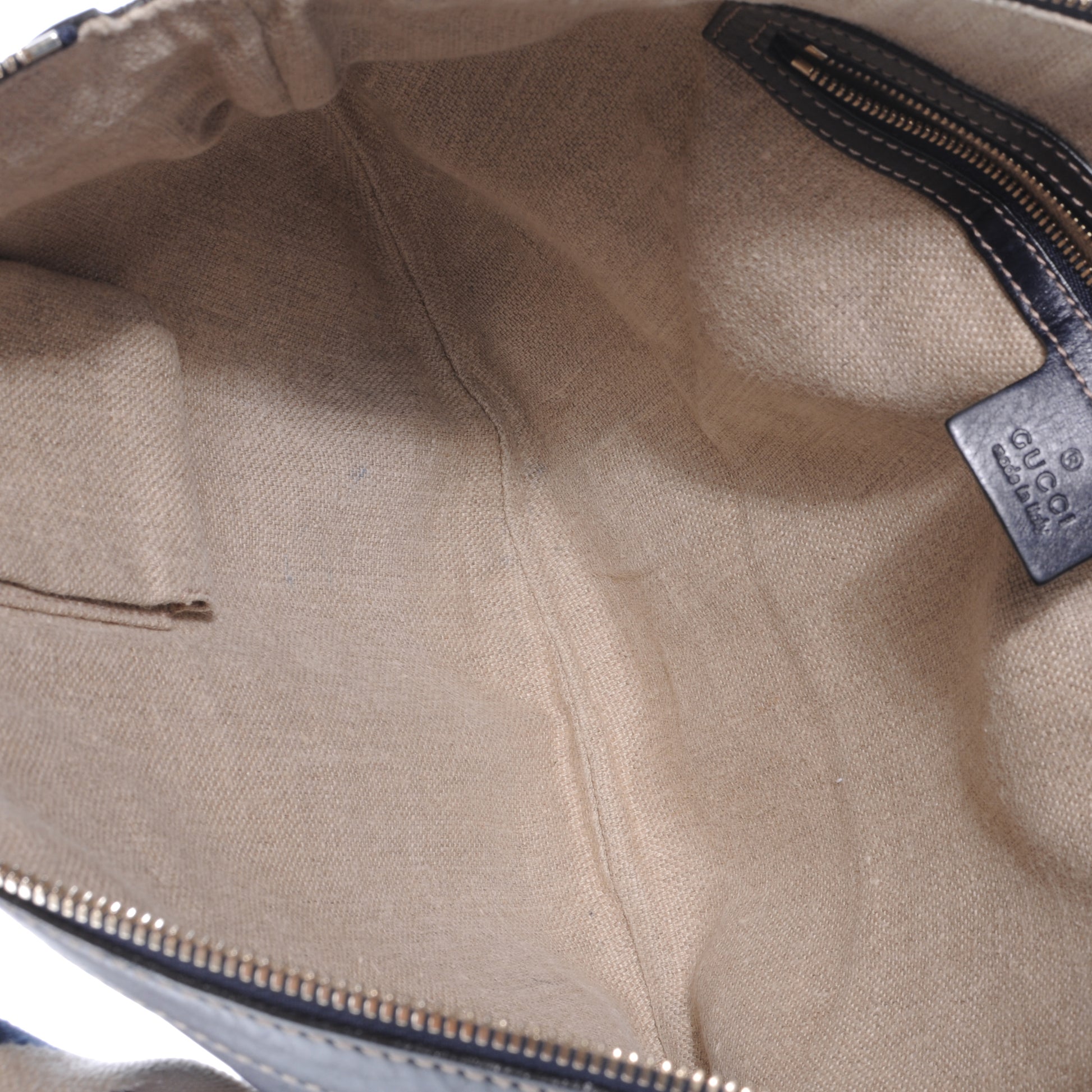Gucci Leather Web Strap Hobo Navy 8 of 8